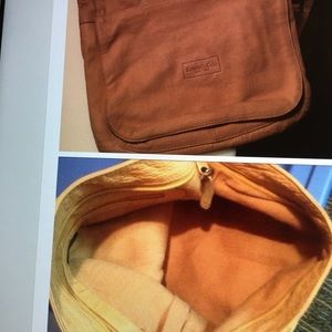 Kenneth Cole tan leather bag